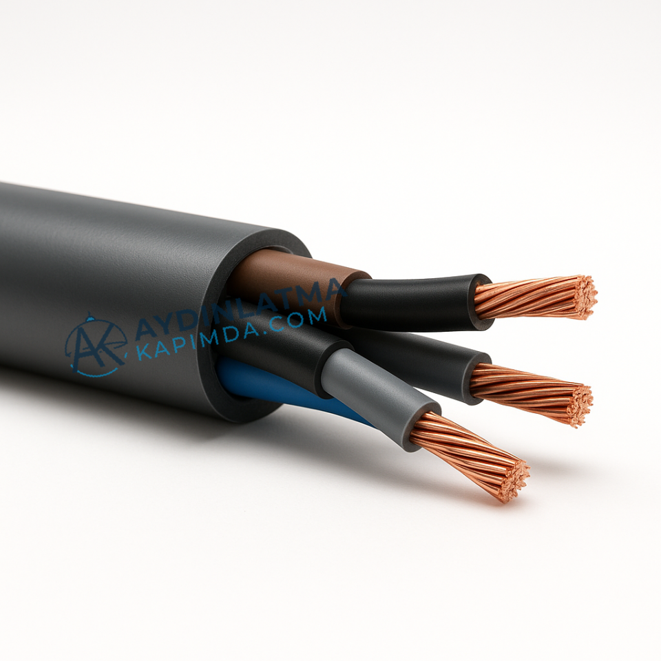 Öznur Kablo - 4x10 N2XH Halogen Free Kablo 100 Metre