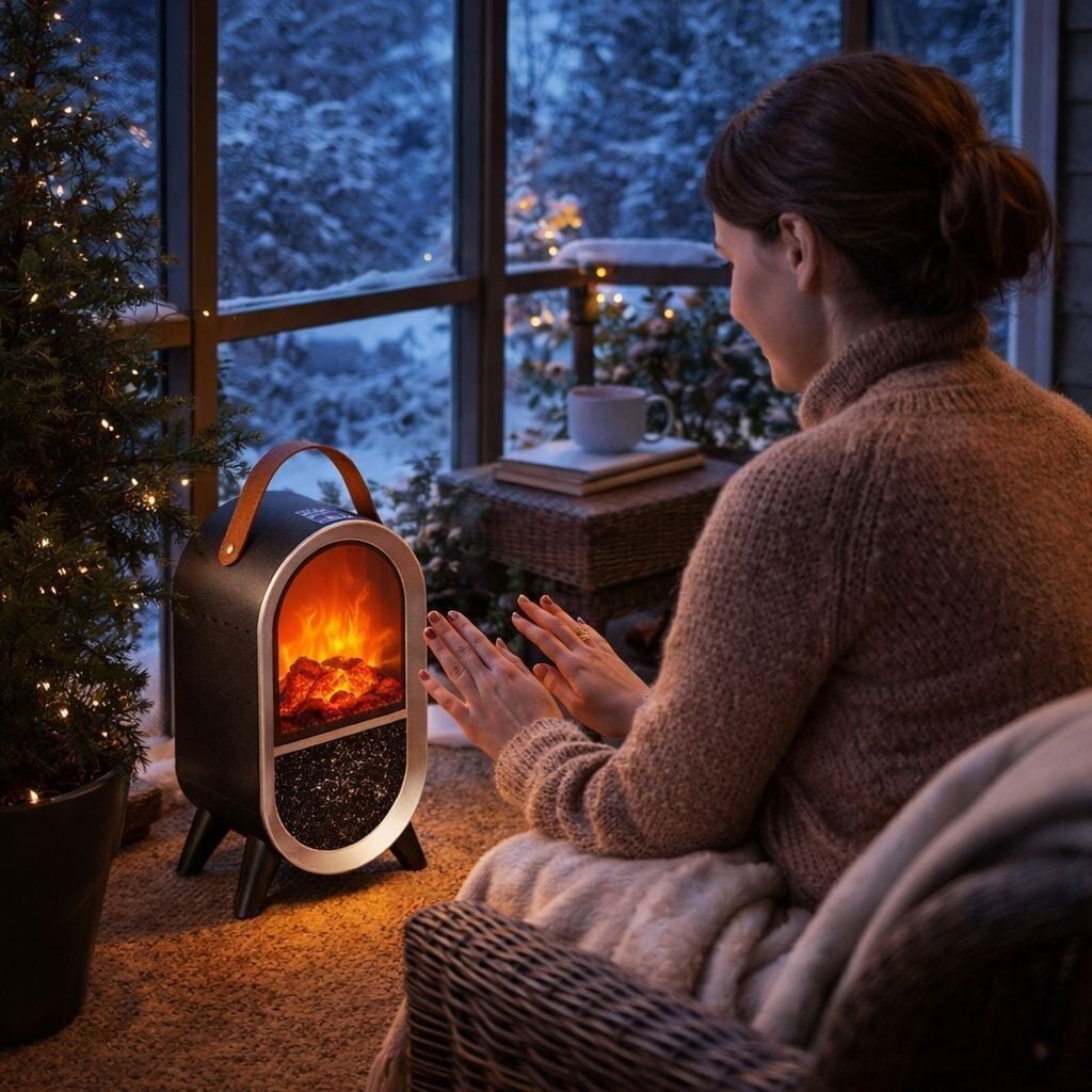 CATA CT-6055 Uludağ Taşınabilir Şömine Isıtıcı