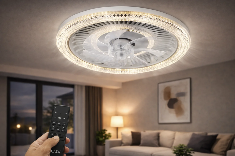 CATA CT-3012 Kristal LED Armatürlü Vantilatör Kumandalı