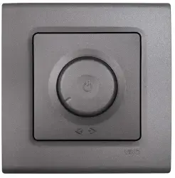 Viko Linnera Life Granit Grisi Pro Dimmer RC 400 Watt Mekanizma Kapak (Çerçeve Hariç) 90442092