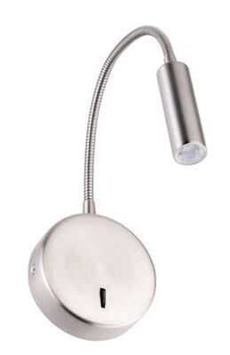Jupiter LW503 SN  Saten Nikel 3W 3000K Gün Işığı LED Yatak Başı Aplik