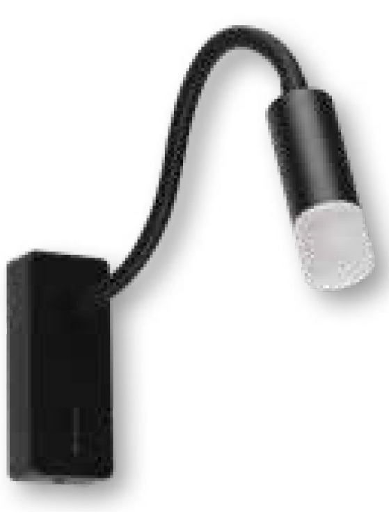 Jupiter LW504 S  Siyah 5W 3000K Gün Işığı LED Yatak Başı Aplik