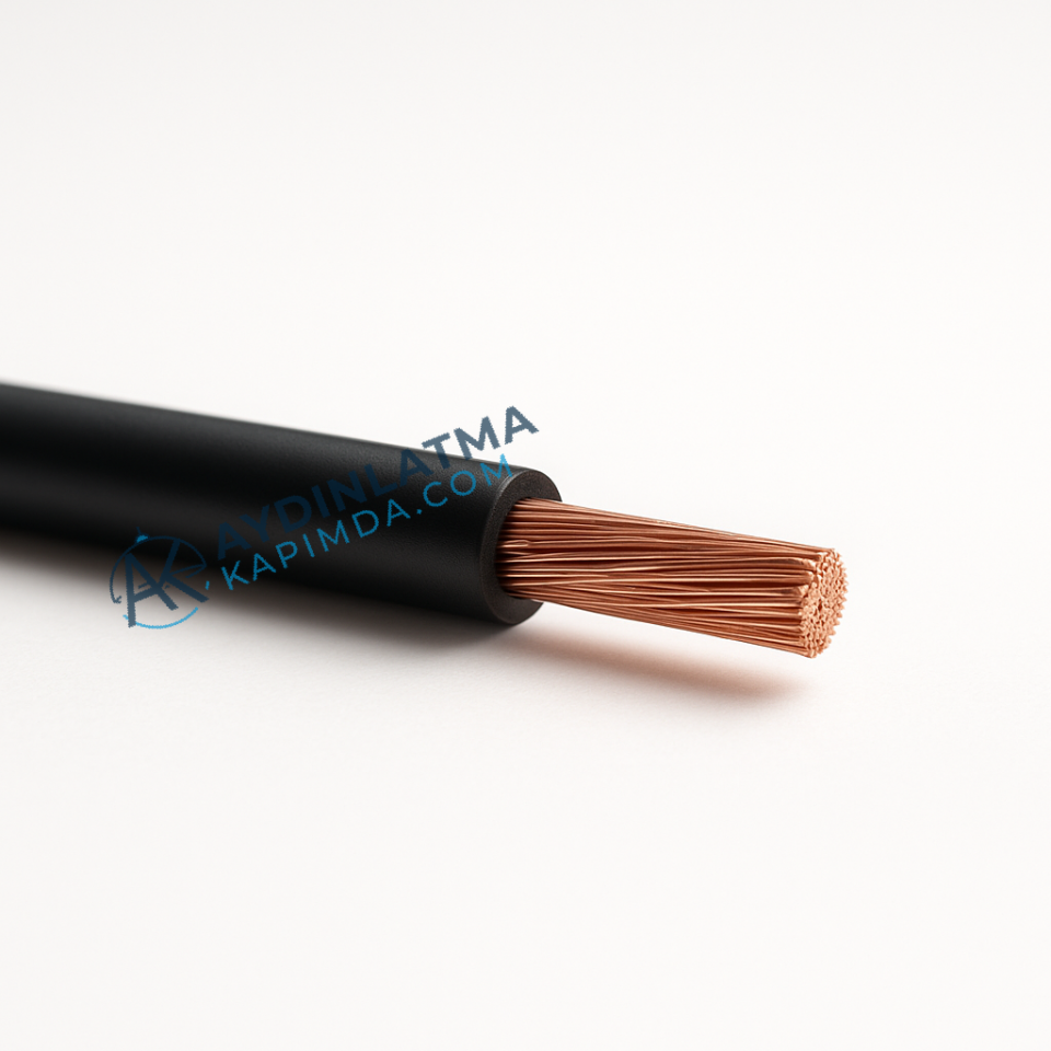 Öznur Kablo - 1,5 mm NYAF - Siyah 100 Metre
