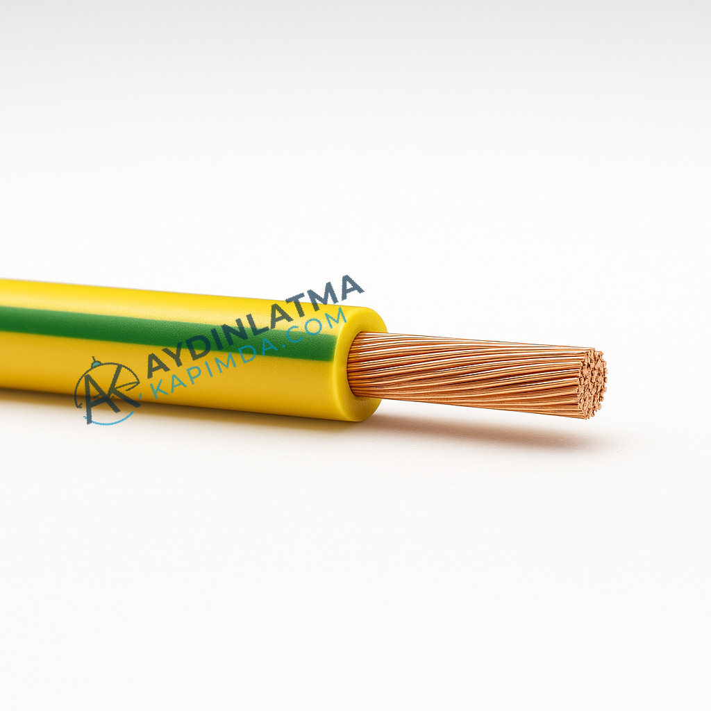 Öznur Kablo - 1,5 mm NYAF - Sarı - Yeşil 100 Metre