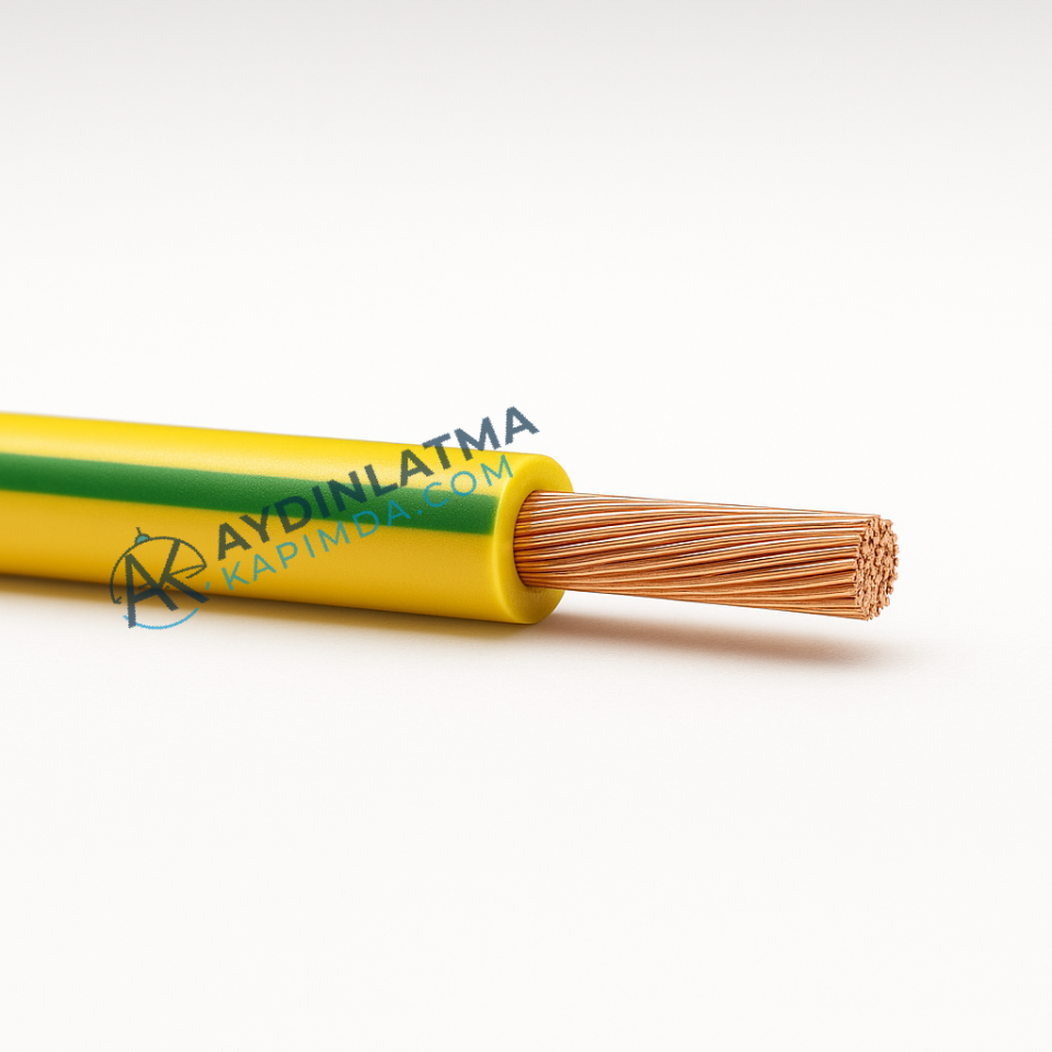 Öznur Kablo - 1,5 mm NYAF - Sarı - Yeşil 100 Metre