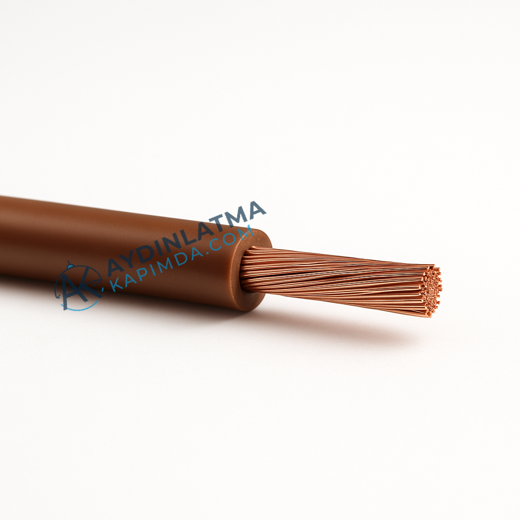 Öznur Kablo - 1,5 mm NYAF - Kahverengi 100 Metre