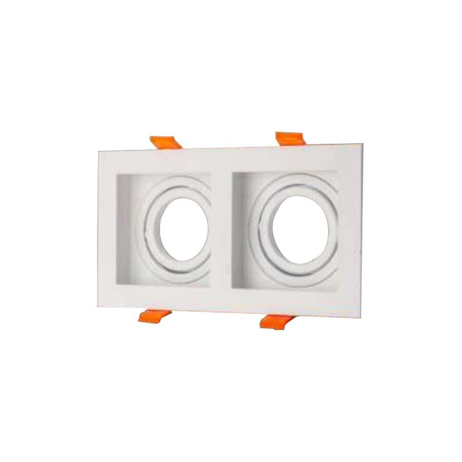 NOAS YL60-2363 Amazon Beyaz Kare 2'li Dekoratif Boş Kasa