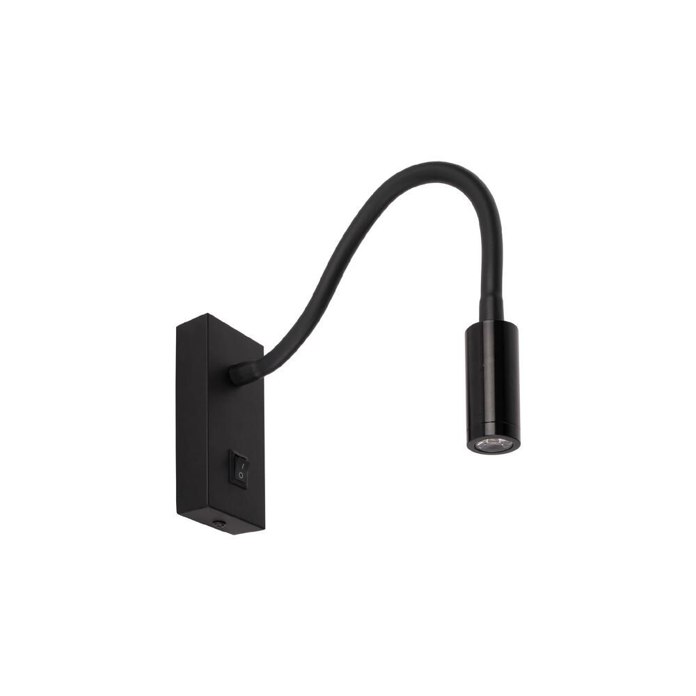 ACK AH09-00301 3W 3000K Gün Işığı LED Spiralli Aplik Siyah