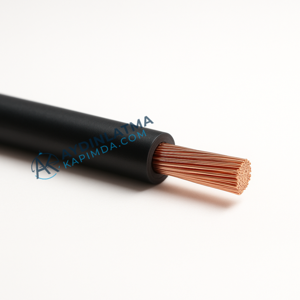 Öznur Kablo - 2,5 mm NYAF Siyah 100 Metre