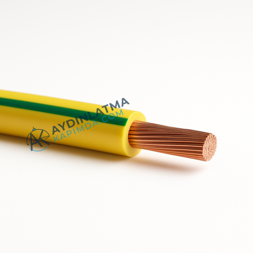 Öznur Kablo - 2,5 mm NYAF - Sarı-Yeşil 100 Metre
