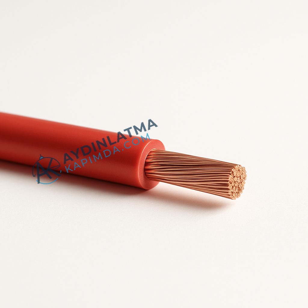 Öznur Kablo - 2,5 mm NYAF - Kırmızı 100 Metre