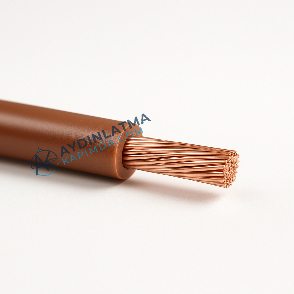 Öznur Kablo - 2,5 mm NYAF - Kahverengi 100 Metre
