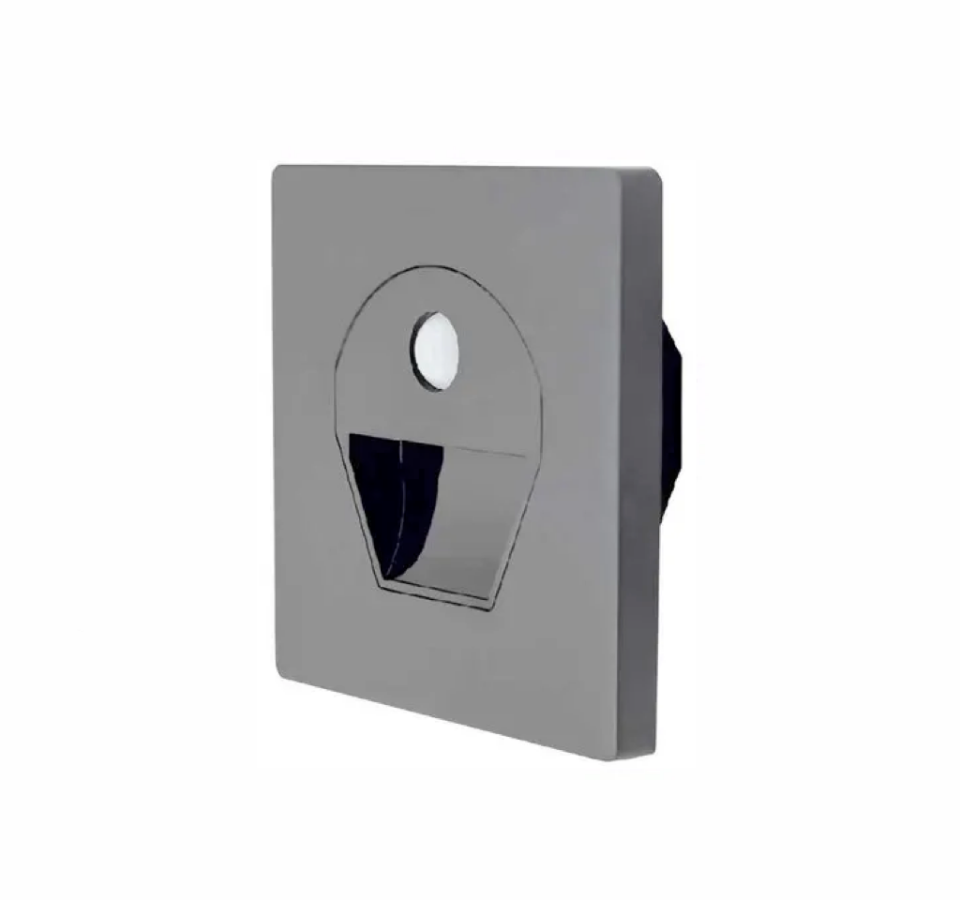 CATA CT-5170FG 1W 3200K Gün Işığı Sensörlü LED Koridor Armatür Füme Kasa