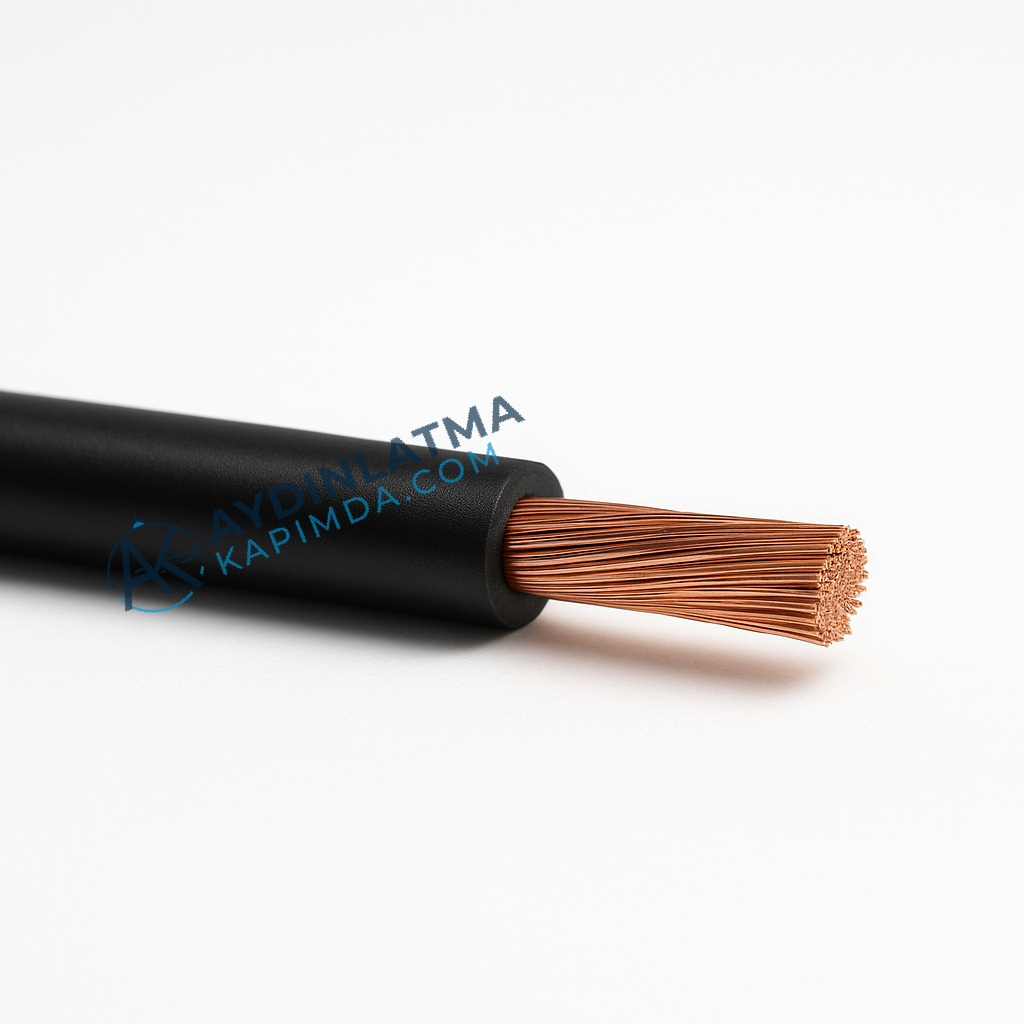 Öznur Kablo - 4 mm NYAF Siyah 100 Metre