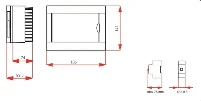 Viko Sıva Üstü Sigorta Kutusu 6-lı Halogen Free 90912106