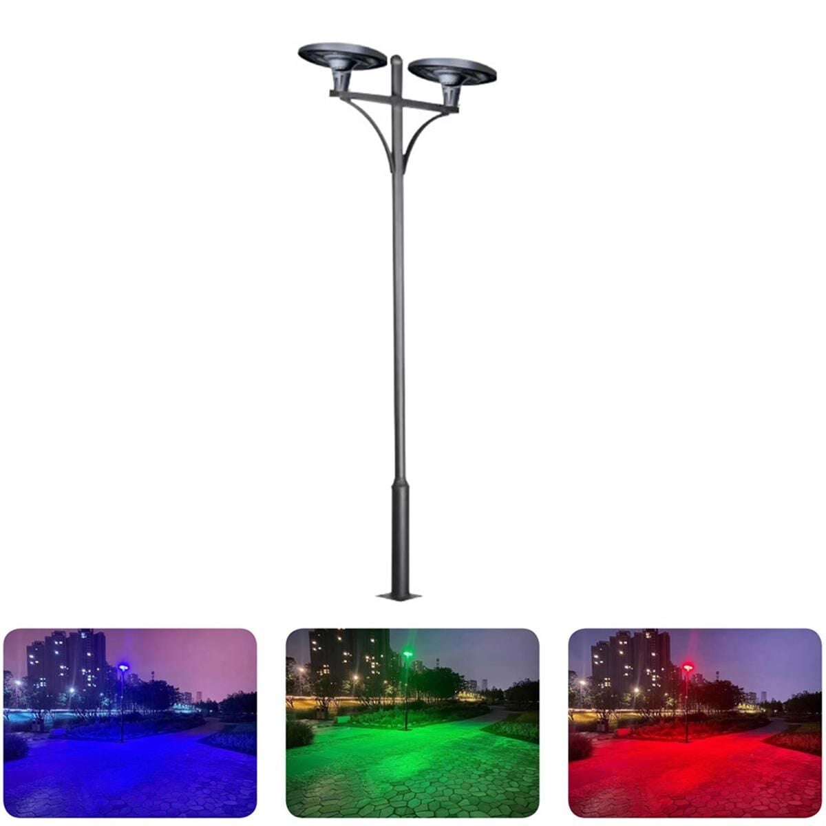 Forlife Solar Alüminyum Aydınlatma Direği 2x500W FL-3190 D2
