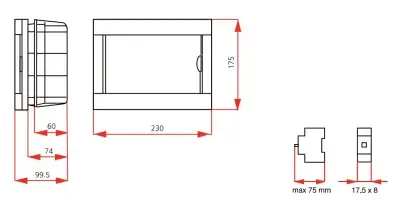 Viko Sıva Altı Sigorta Kutusu 8-Li 90912008