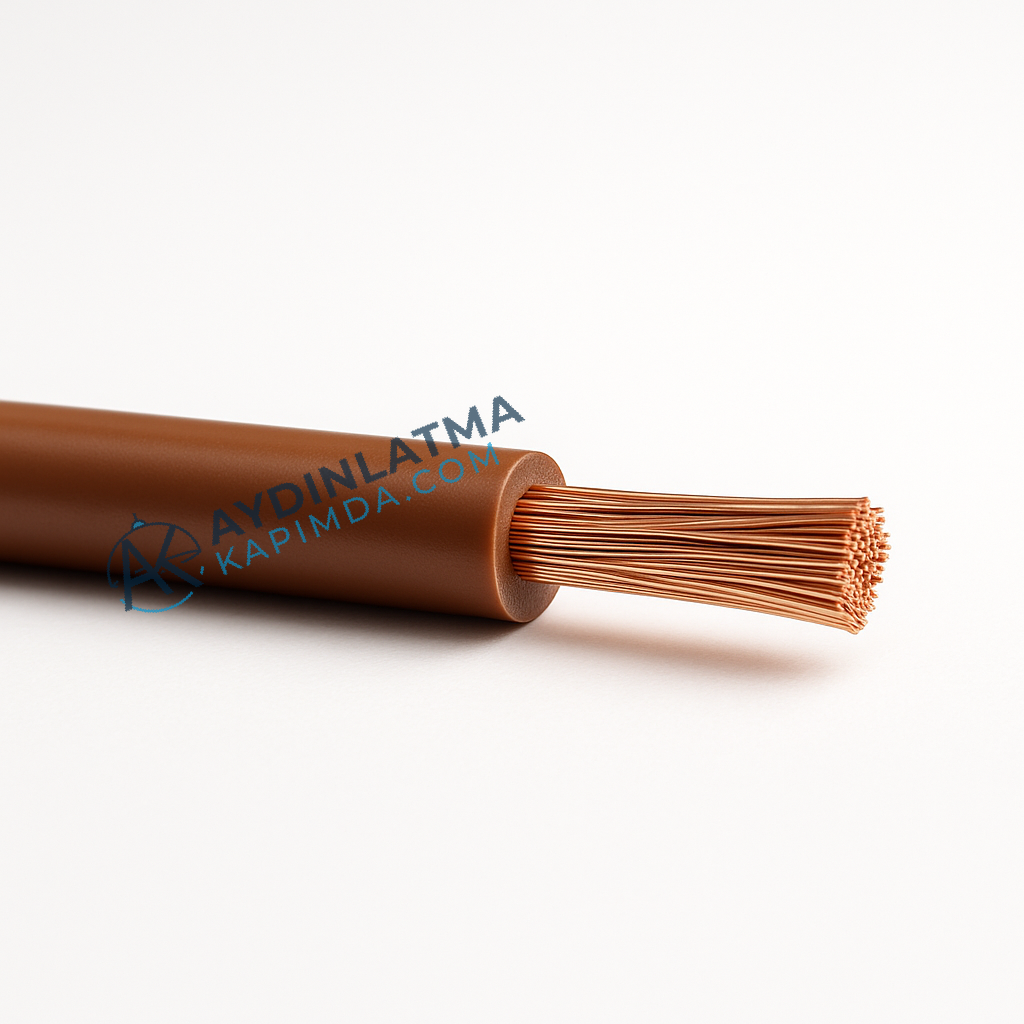 Öznur Kablo - 6 mm NYAF Kahverengi 100 Metre