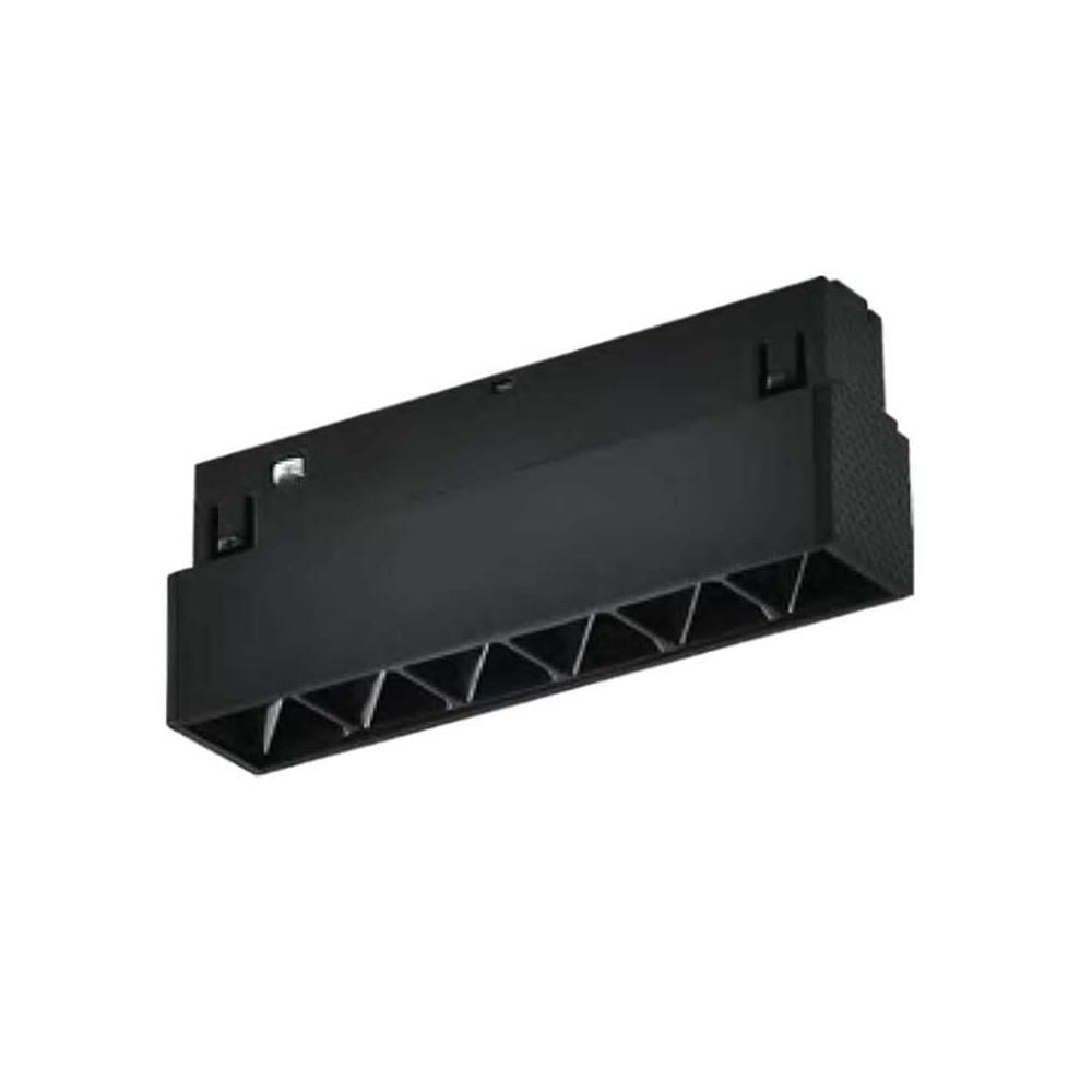 Forlife Siyah Kompakt Lensli Magnet Armatür 6W 6500K Beyaz FL-6611