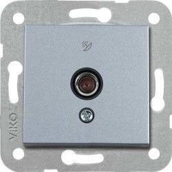 Viko Artline Novella/Trenda Gümüş F Konnektör Uydu Prizi Kapak (Mekanizma Hariç) 92605097