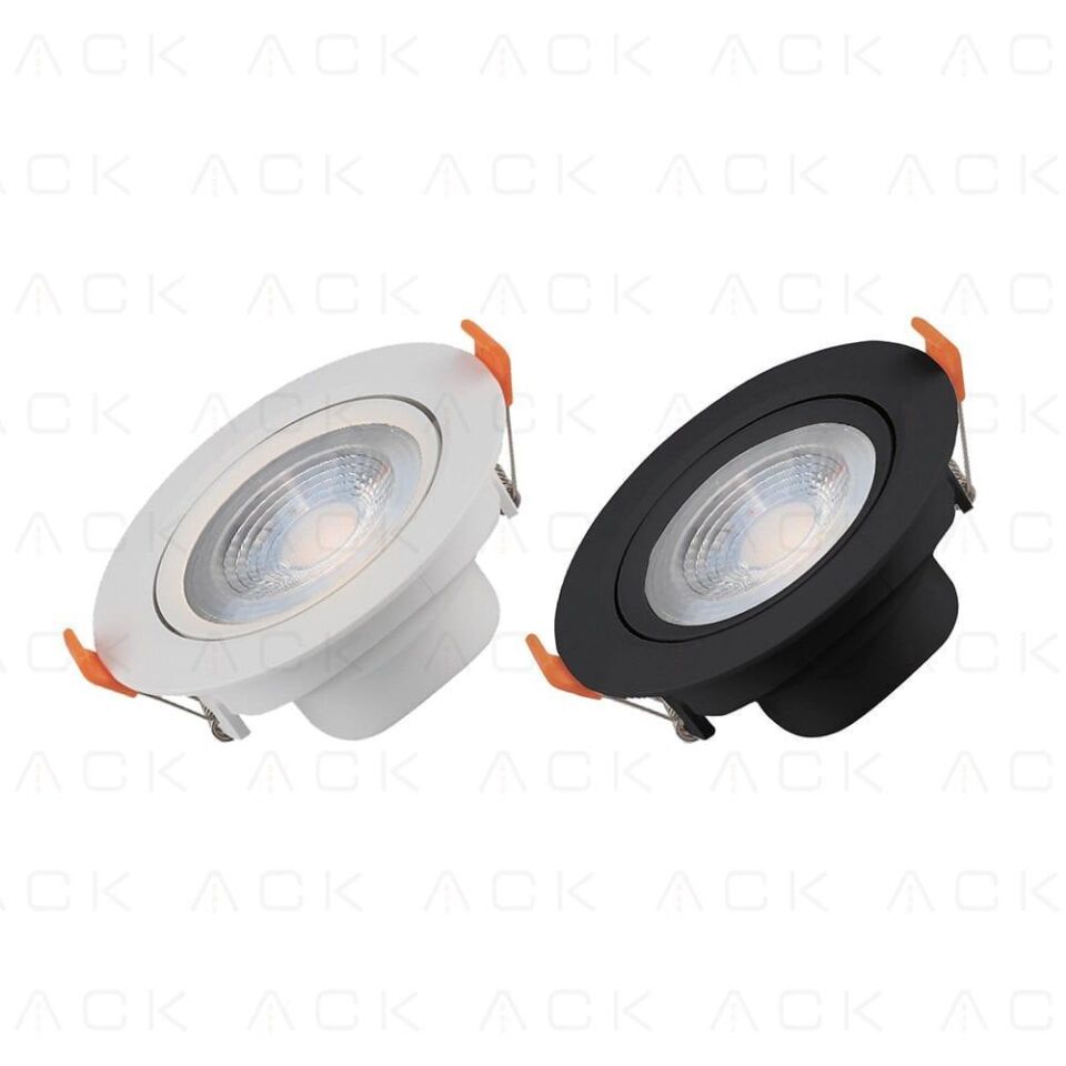 ACK AD01-00531 5W 6500K Sıva Altı LED Spot Armatür Siyah