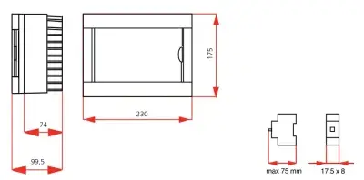 Viko Sıvaüstü Sigorta Kutusu 8-li Halogen Free 90912108