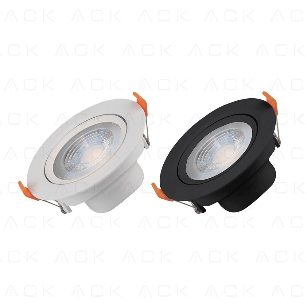 ACK AD01-00511 5W 4000K Naturel Beyaz Sıva Altı LED Spot Armatür Siyah