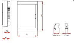 Viko Sıvaüstü Sigorta Kutusu 36-Lı Halogen Free 90912136