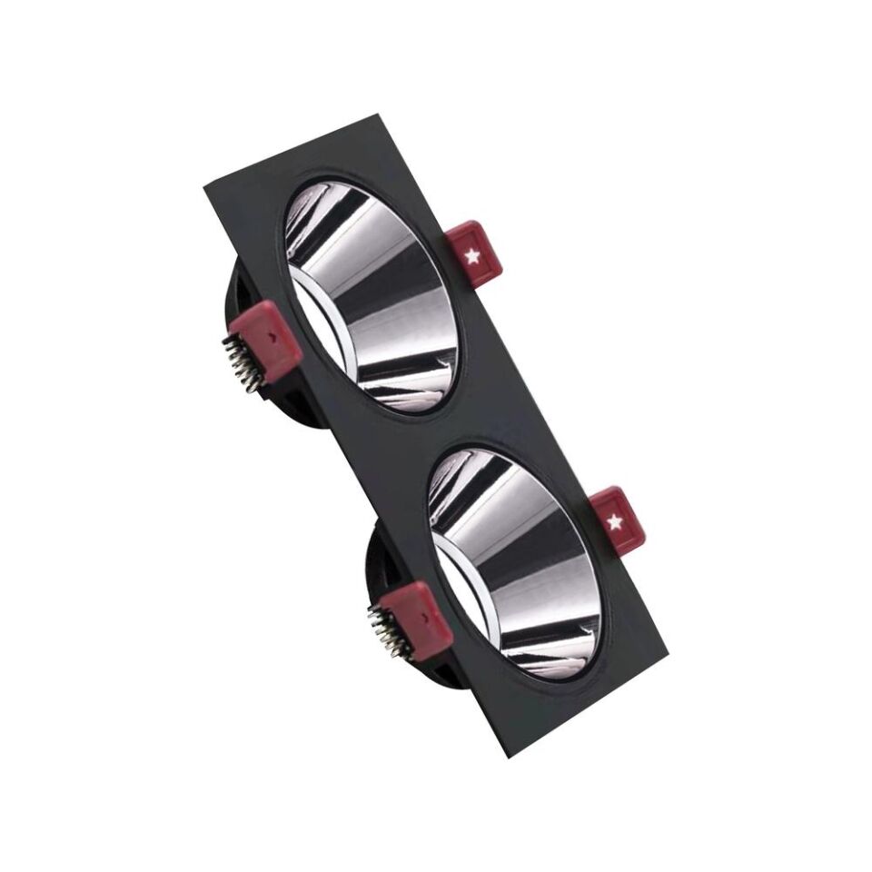 ACK AH03-07331 Siyah Kasa - Platin Silver (172x92) mm Aliminyum Pc Spot Armatür