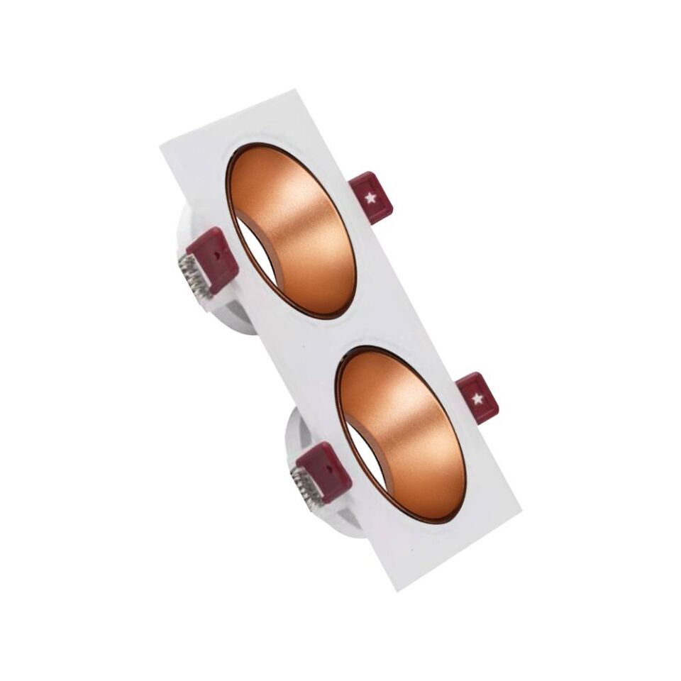 ACK AH03-07320 Beyaz Kasa - Rose Gold (172x92) mm Aliminyum Pc Spot Armatür