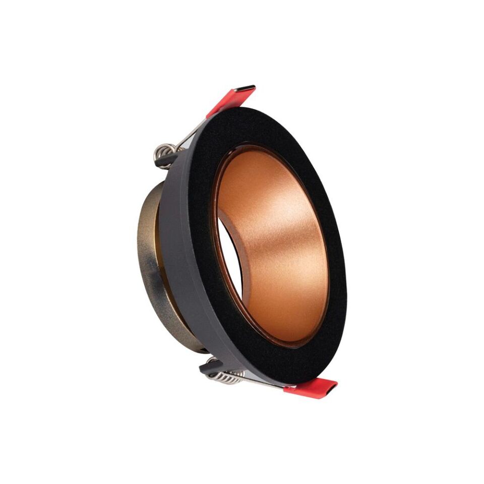 ACK AH03-07221 Siyah Kasa - Rose Gold (Ø85 mm) Aliminyum Pc Spot Armatür