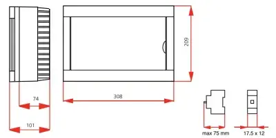 Viko Sıva Üstü Sigorta Kutusu 12-li Halogen Free 90912112