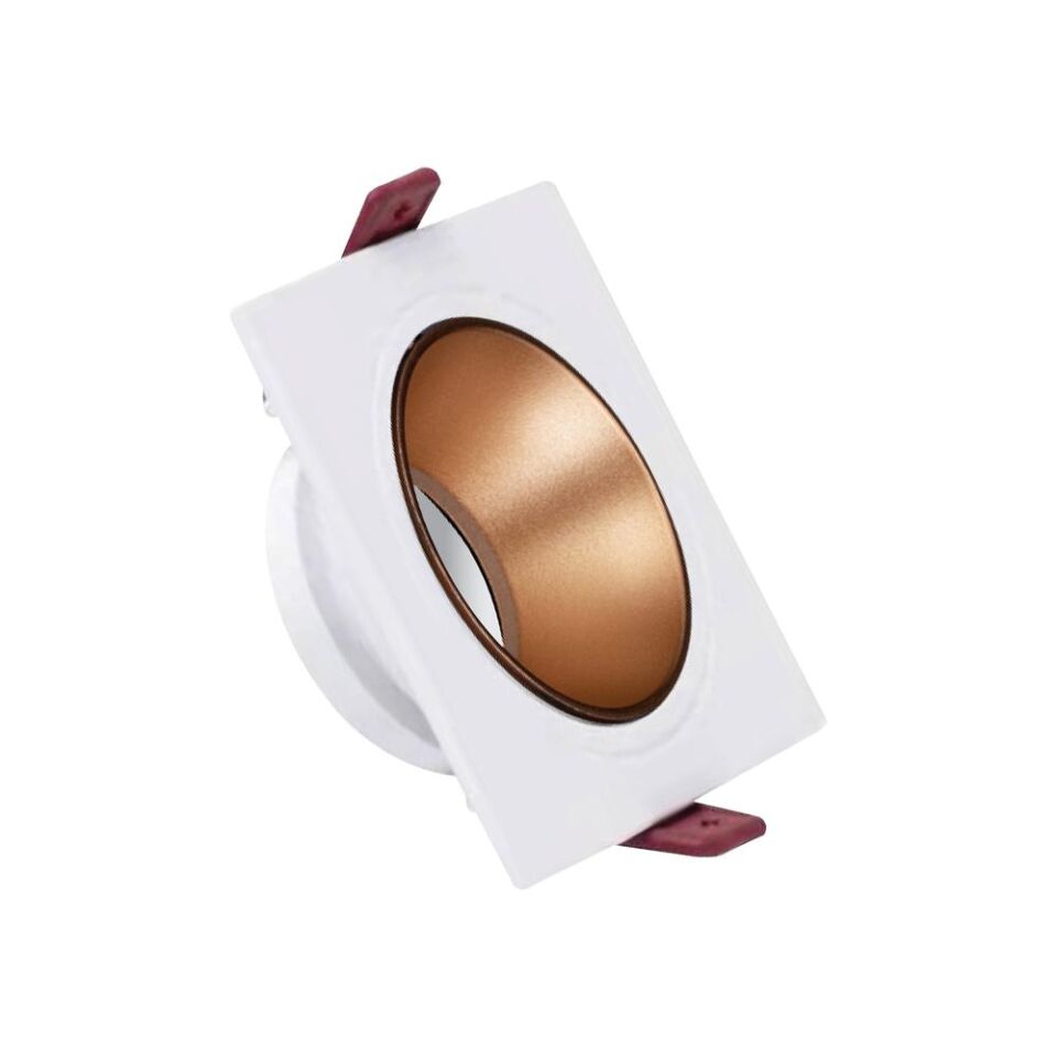 ACK AH03-07020 Beyaz Kasa - Rose Gold (92x92) mm Aliminyum Pc Spot Armatür