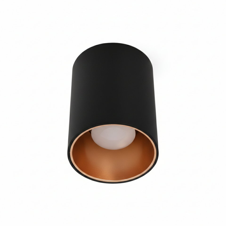 ACK AH12-08591 Siyah Kasa - Mat Rose Sıva Üstü Dekoratif Armatür