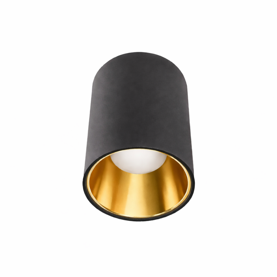 ACK AH12-08561 Siyah Kasa - Gold Sıva Üstü Dekoratif Armatür