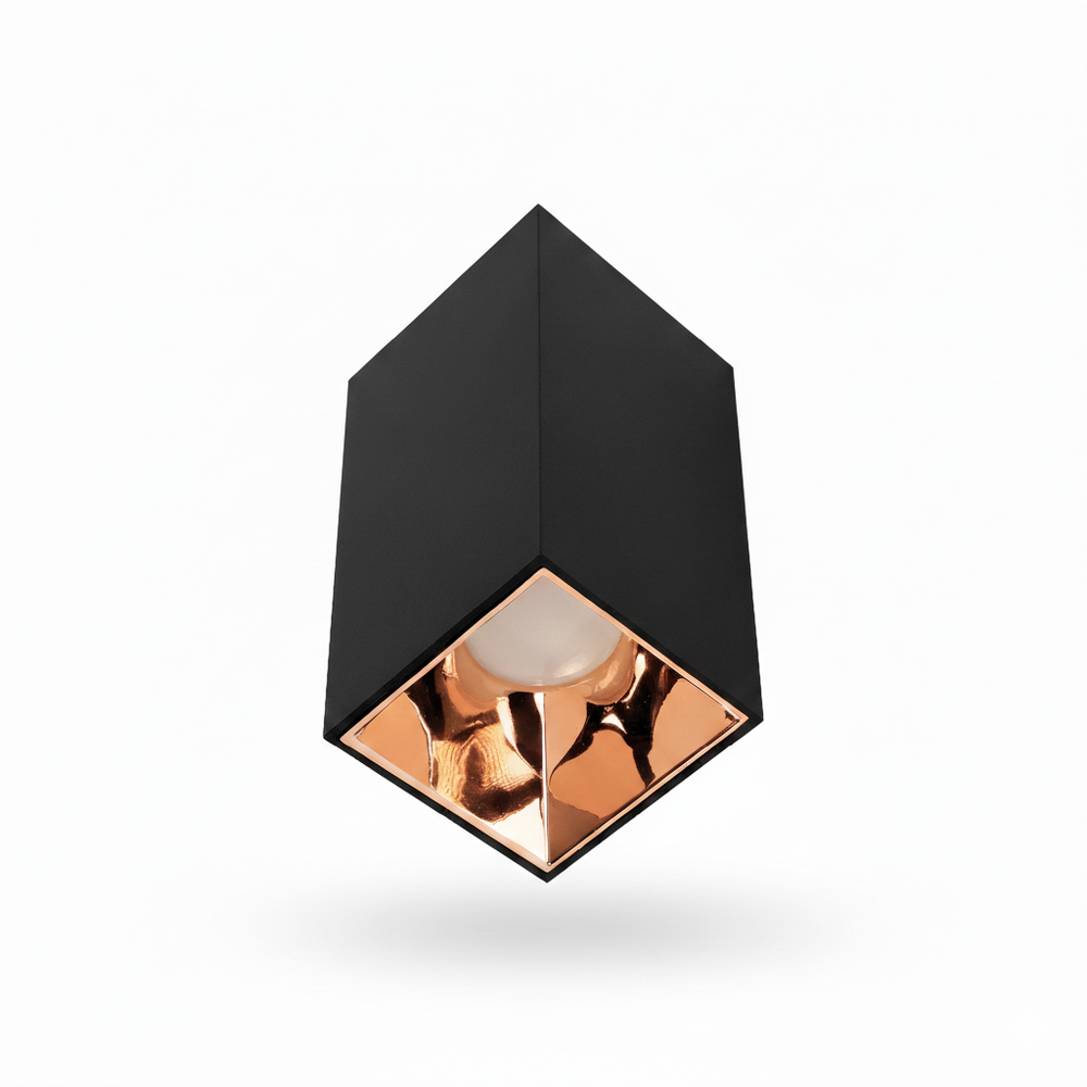 ACK AH12-07571 Siyah Kasa - Rose Sıva Üstü Dekoratif Armatür