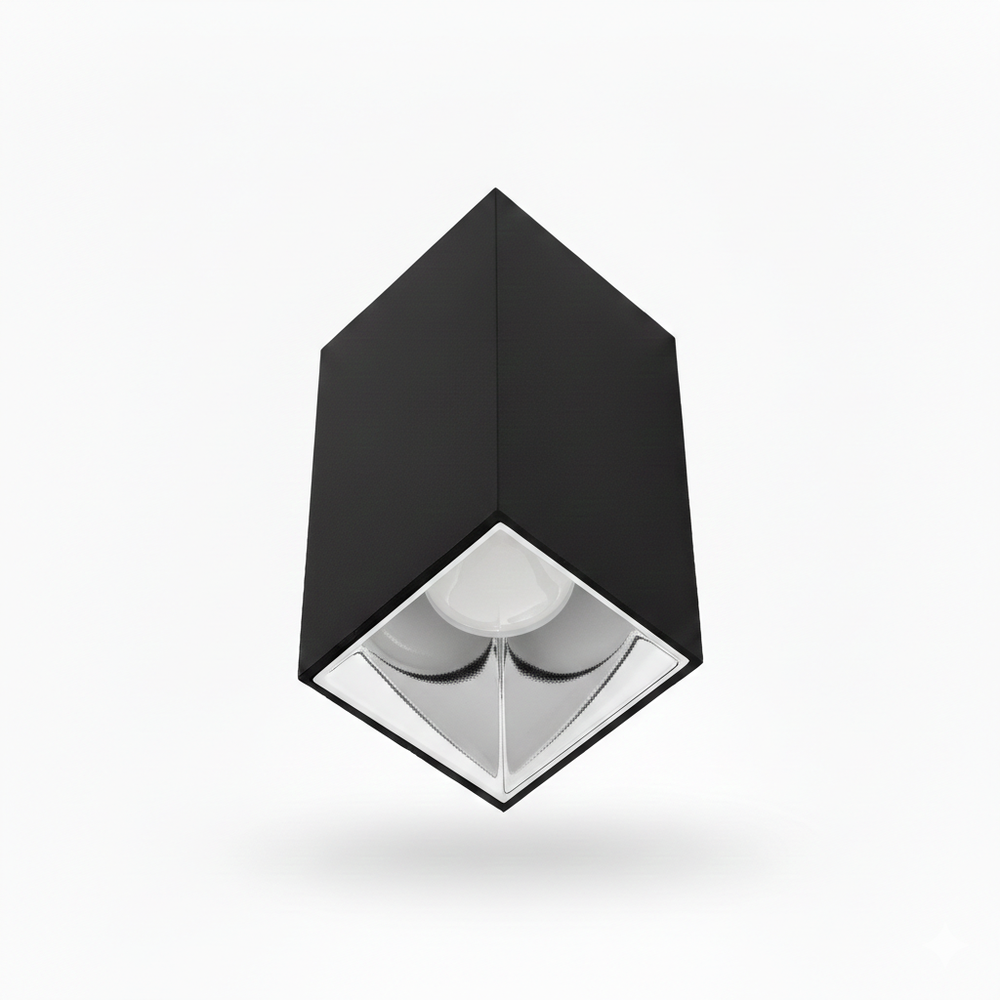 ACK AH12-07551 Siyah Kasa - Krom Sıva Üstü Dekoratif Armatür