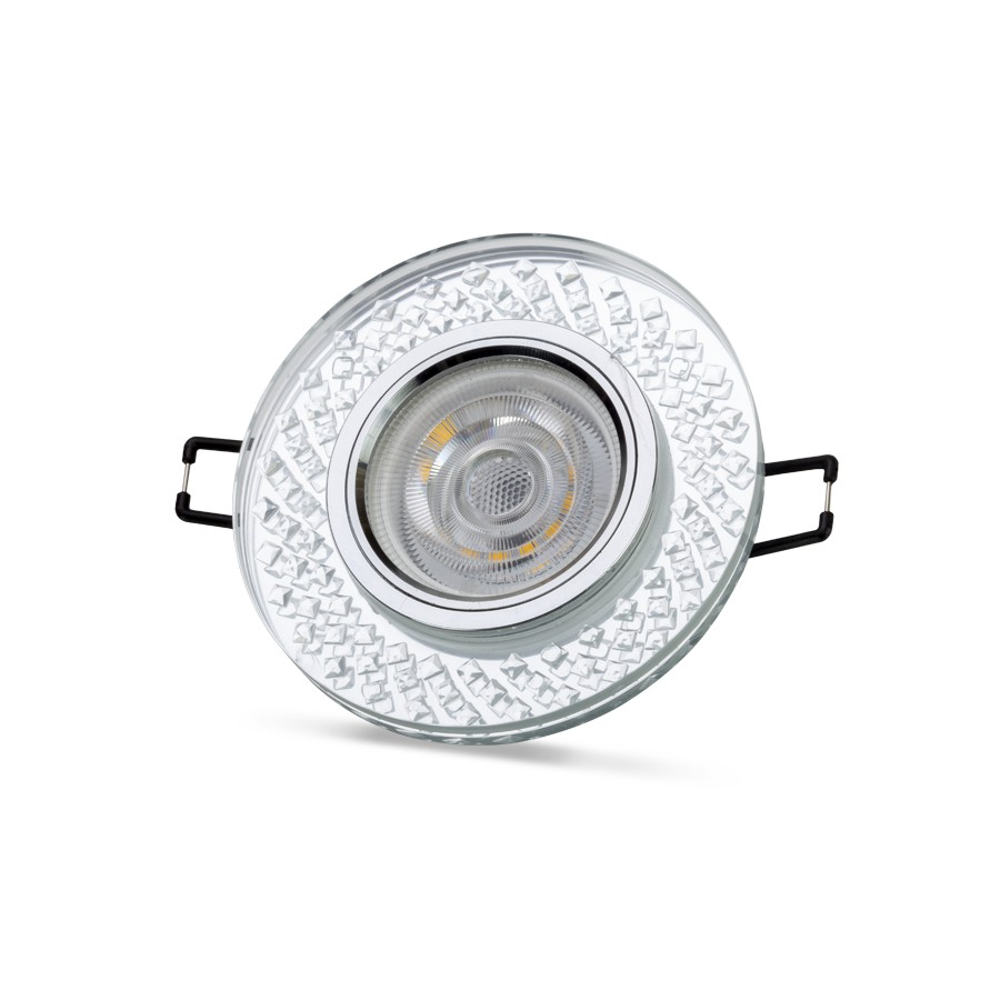 NOAS YL65-1787 Adonis 3W 4000K Natural Beyaz LED Çerçeveli Dekoratif Kristal Cam Boş Kasa