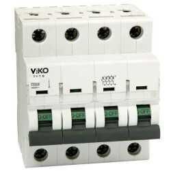 Viko - 4VTB-4C32 4x32A 4,5kA C Tipi Otomatik Sigorta