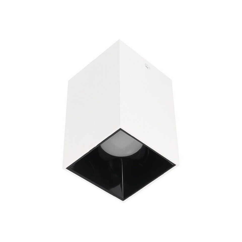 ACK AH12-07510 Beyaz Kasa - Siyah Sıva Üstü Dekoratif Armatür