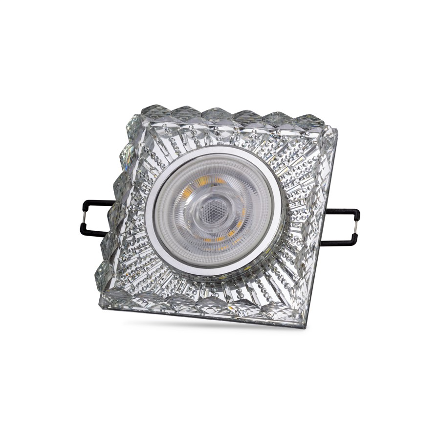 NOAS YL65-1737 Selen 3W 4000K Natural Beyaz LED Çerçeveli Dekoratif Kristal Cam Boş Kasa