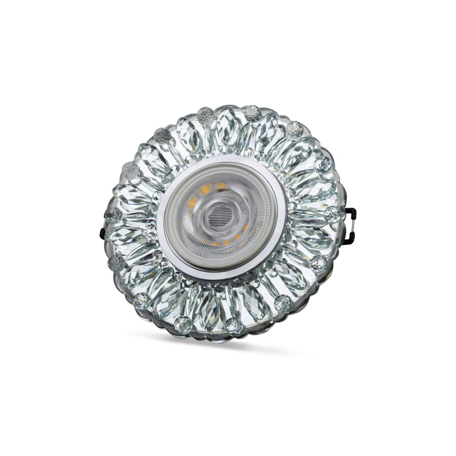 NOAS YL65-1717 Lodos 3W 4000K Natural Beyaz LED Çerçeveli Dekoratif Kristal Cam Boş Kasa