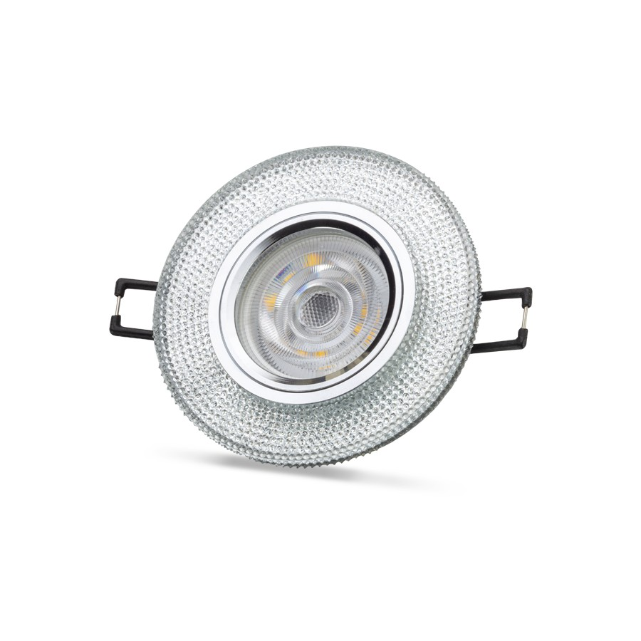 NOAS YL65-1707 Lita 3W 4000K Natural Beyaz LED Çerçeveli Dekoratif Kristal Cam Boş Kasa
