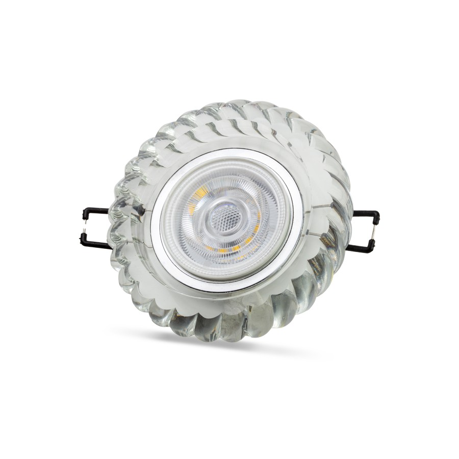 NOAS YL65-1697 Karya 3W 4000K Natural Beyaz LED Çerçeveli Dekoratif Kristal Cam Boş Kasa