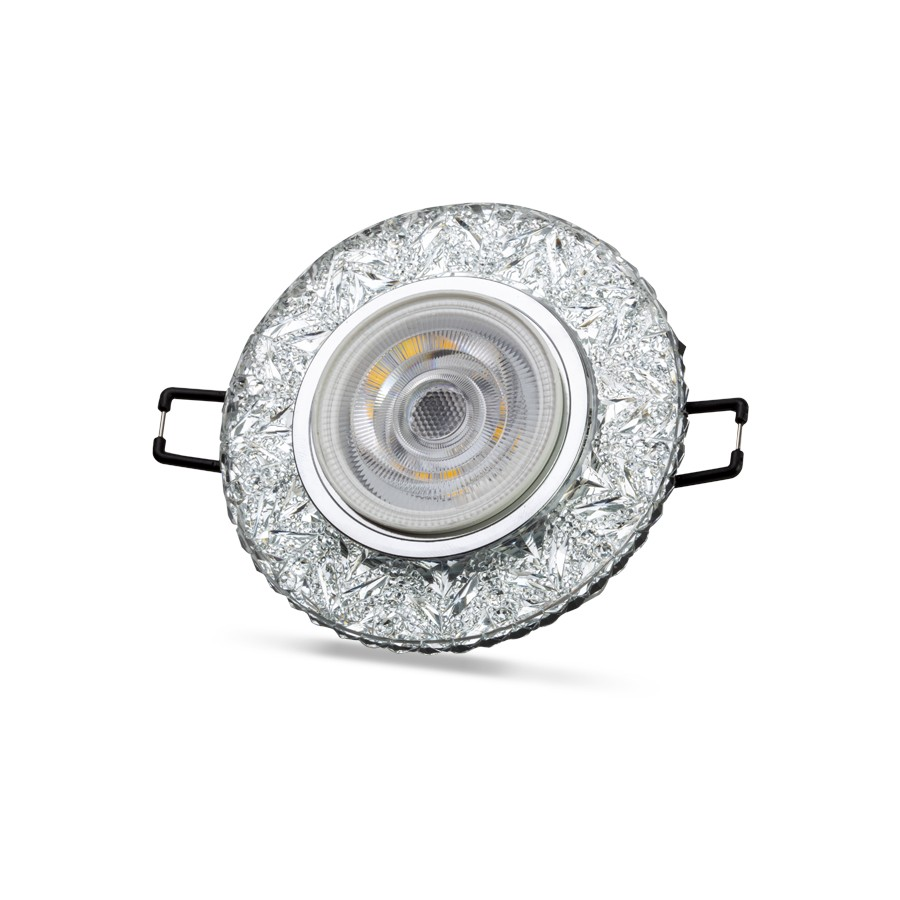 NOAS YL65-1677 Hektor 3W 4000K Natural Beyaz LED Çerçeveli Dekoratif Kristal Cam Boş Kasa