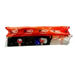 Viko Multi-Let Dörtlü Grup Priz Anahtarlı Topraklı 2 Metre Siyah (Çocuk Korumalı) 90137402