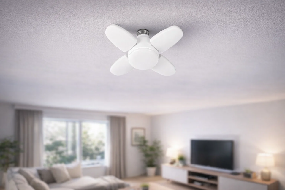 CATA CT-1151B 30 Watt Dörtlü Pervane LED Ampul 6500K Beyaz Işık