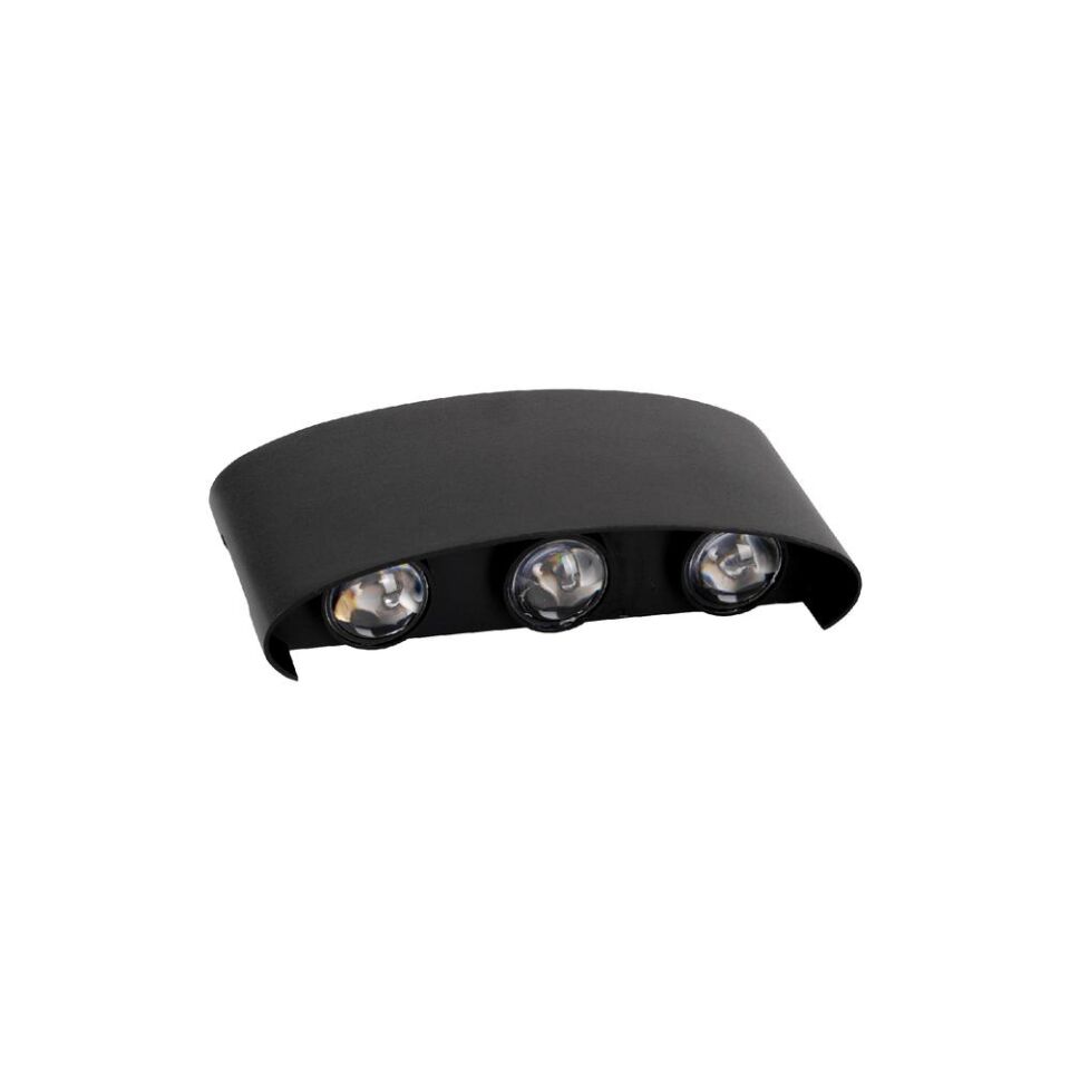 ACK AH07-07201 6W 3000K Gün Işığı Siyah Dekoratif LED Aplik