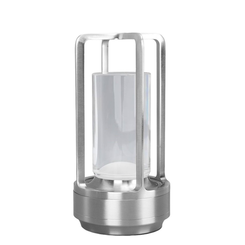 CATA CT-8439G Vegas Gümüş Renk Şarjlı Masa Lambası Gümüş Renk