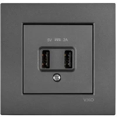 Viko Artline Novella/Trenda Füme Usb Priz Kapak 5v- (Mekanizma Hariç) 92605409